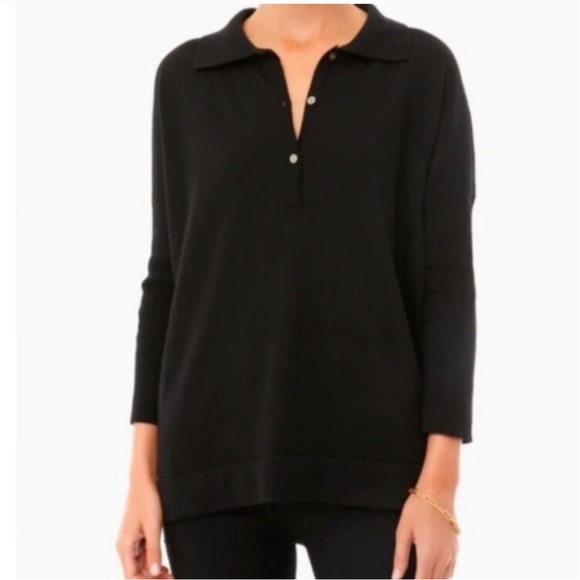 Tuckernuck Black Clayton Knit Polo - Picture 2 of 10